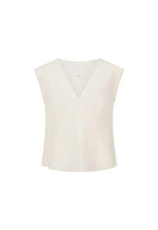 an-off-white-sleeveless-top-with-a-v-neckline-and-subtle-lace-detailing-on-the-chest-presented-on-a-solid-white-background