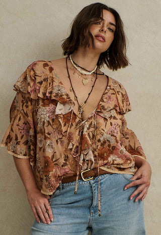 Stealing Beauty Short Sleeve Blouse