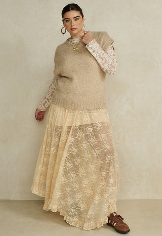 Labyrinth Lace Maxi Skirt