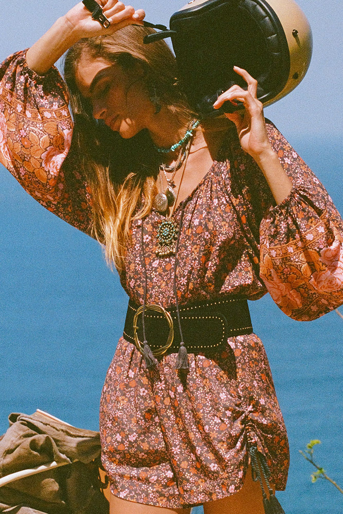 Cabana Studded Suede Belt