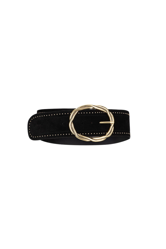 Cabana Studded Suede Belt