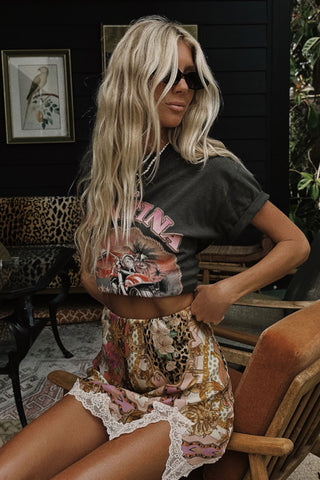 Lovers & Dreamers Lace Mini Skirt